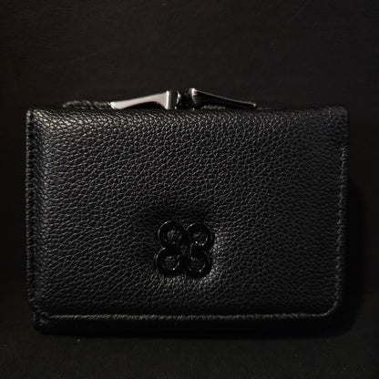 Leather Thin Slim Wallets for Women with magnetic Button
