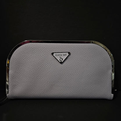 Leather Thin Slim Wallets for Women with magnetic Button