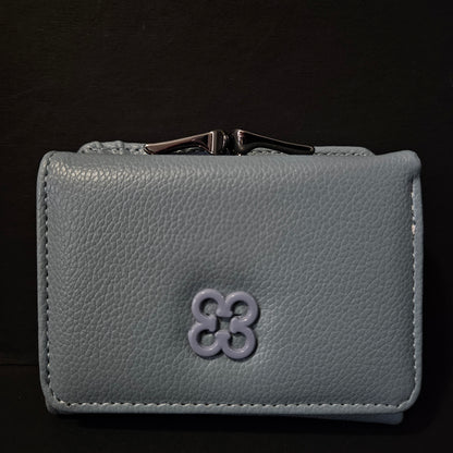 Leather Thin Slim Wallets for Women with magnetic Button