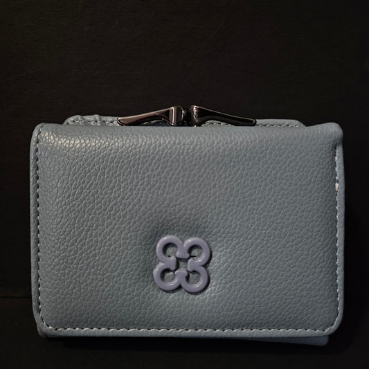 Leather Thin Slim Wallets for Women with magnetic Button