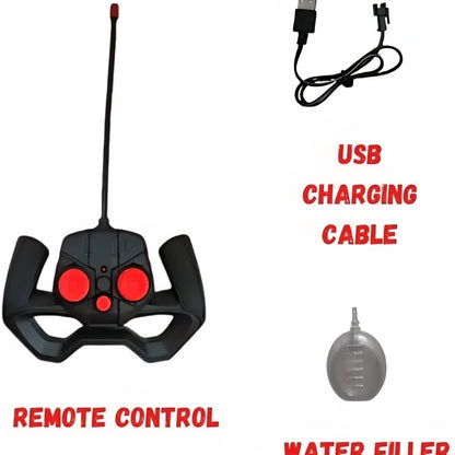 Spray 3D Smoke Rc Car with Lights & USB charging cable C type pin