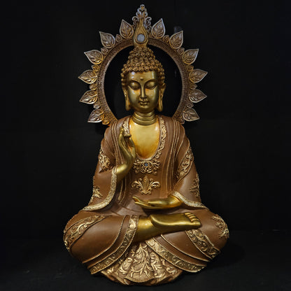 Lord Buddha with attractive stones designe sitting for home & Pooja room decor