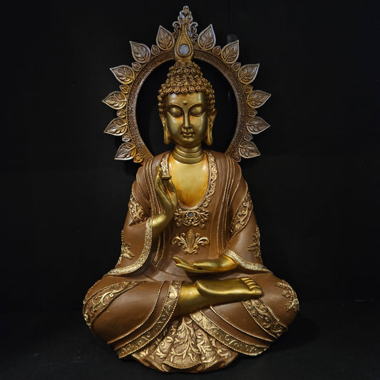 Lord Buddha with attractive stones designe sitting for home & Pooja room decor