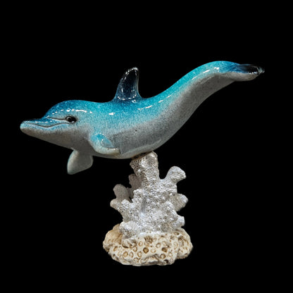 Ceramic Dolphin Showpiece Figurine for car dashboard, Office desk & home Decor