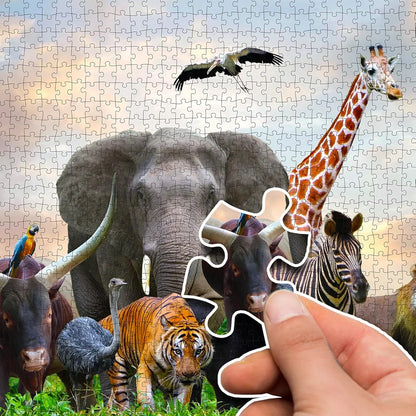 Wild Animal 1000 Piece Jigsaw Puzzles for Kids and Children