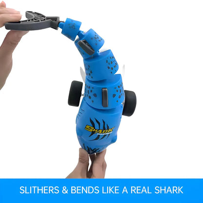 Remote Control Shark Car Toy for Kids Rechargeable 2.4GHz RC Car with Lights & 360° Rotations Indoor Outdoor Stunt Vehicle for Boys & Girls