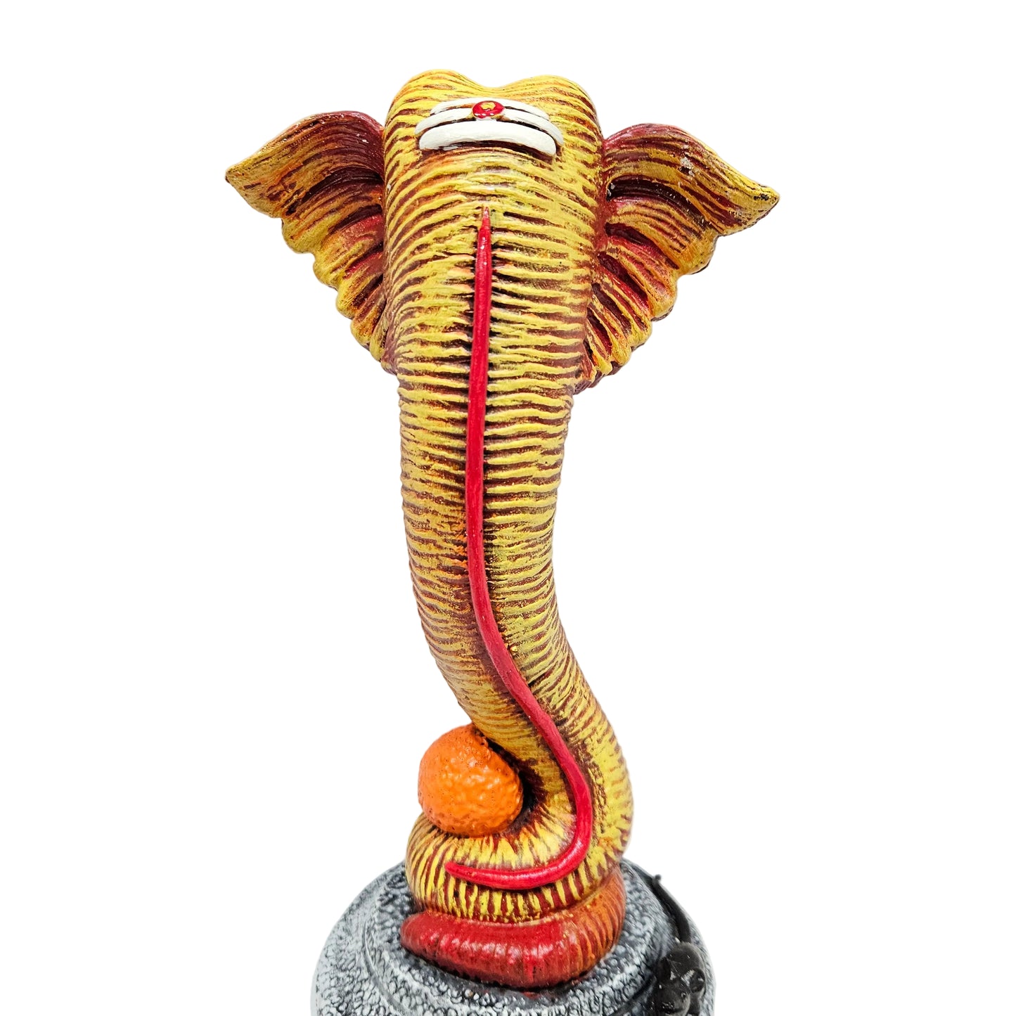 Modern Art Trunk Ganesha Statue Showpiece God Idols for Gifting Home & Office Decration Items | Return Gifts Wedding Gifts Welcome Gifts Pearl Finish