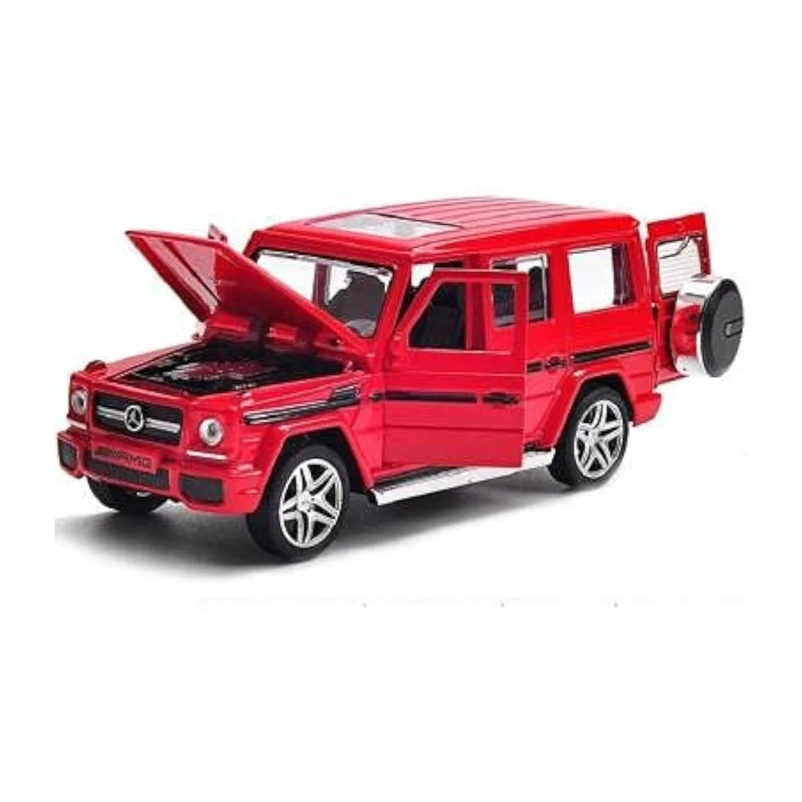 Die-Cast Model Metal Pull-Back Car with Sound & Light with 2 Opening Doors Kids' Best Toy Vehicle Gifts