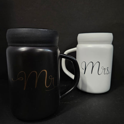 Mr & Mrs Ceramic Cups 2pcs cups set