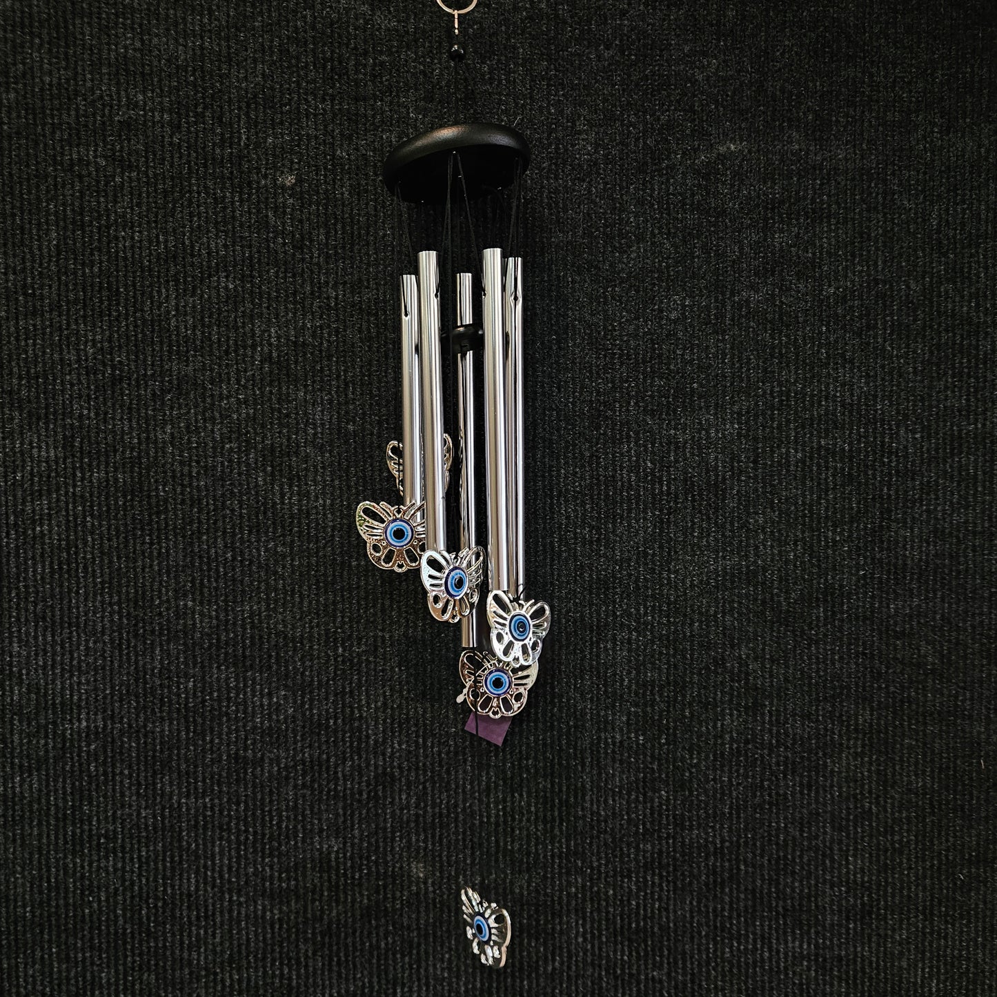 Evil Eyes & Butterfly Feng Shui Wind Chime for Bedroom Bell Wind Chimes for Bedroom Home Positive Energy Balcony Bedroom