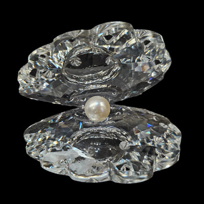 Crystal Seashell, Glass Figurine with Pearl for home decor,office decor & Gifting purpose