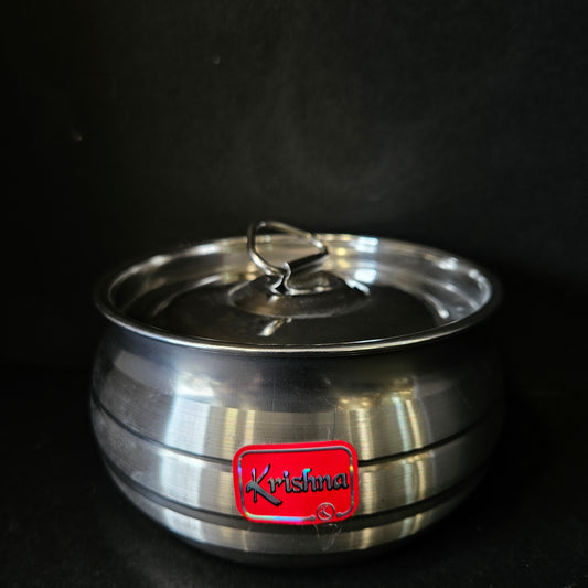 Stainless Steel Choco pot Dish storage box & lid perfect for Return gifting purpose