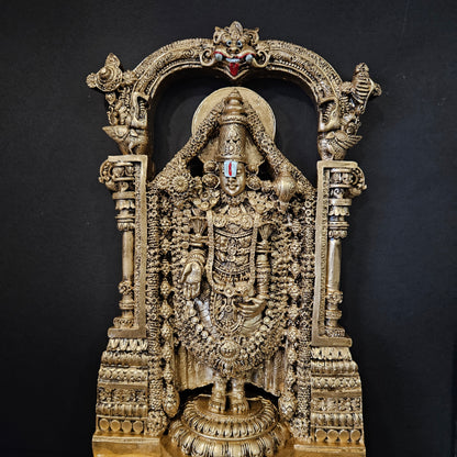 Lord Venkateshwara Idol Gold colored Statue for Home & Pooja room