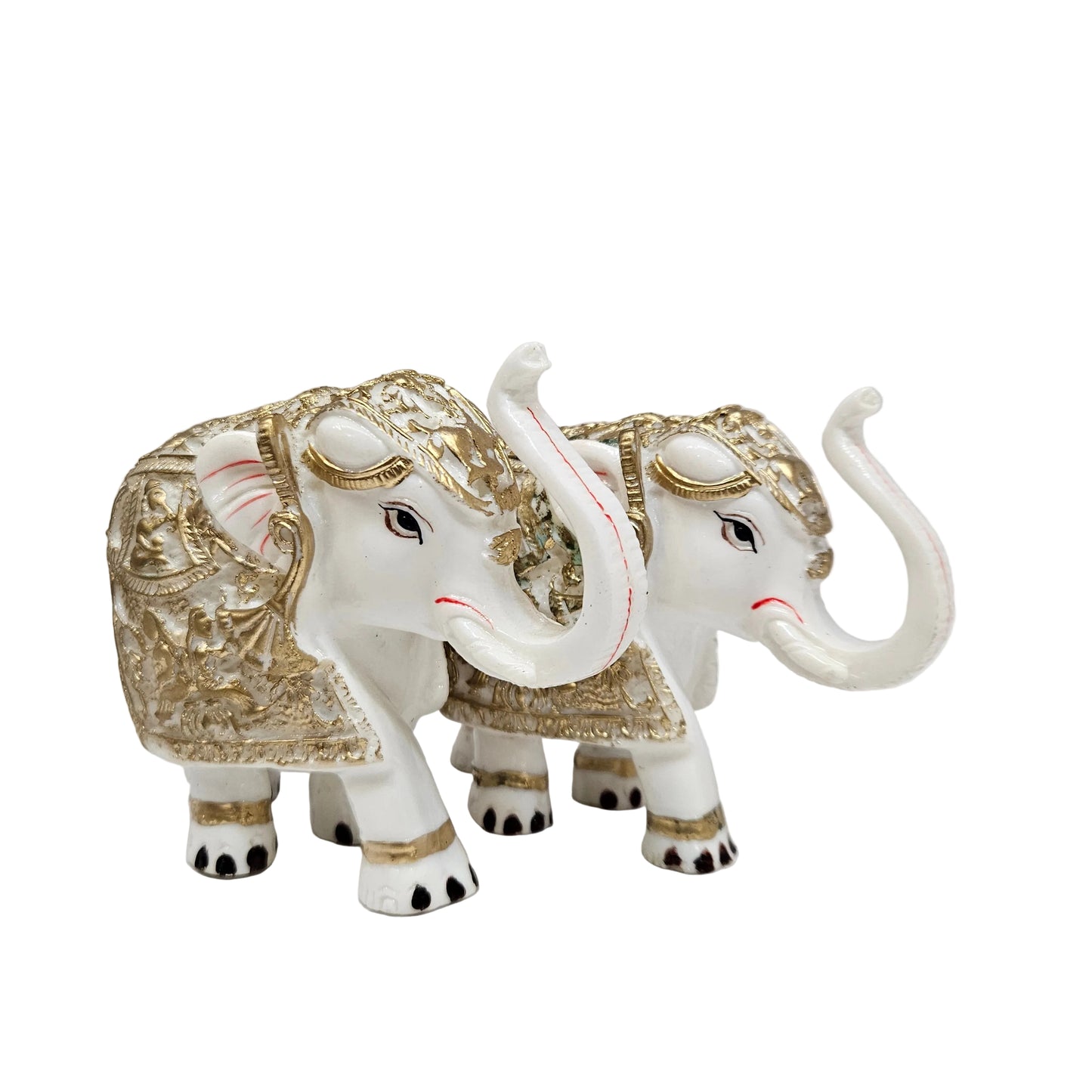 Elephant 2pcs set Idol Showpiece for Vastu, Good Luck, Gifts for House Warming Ceremony and Home Decoration