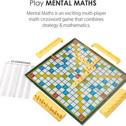 Brilliant 2 in 1 Crossword & Mental Maths Classic Board Games Board Game Accessories