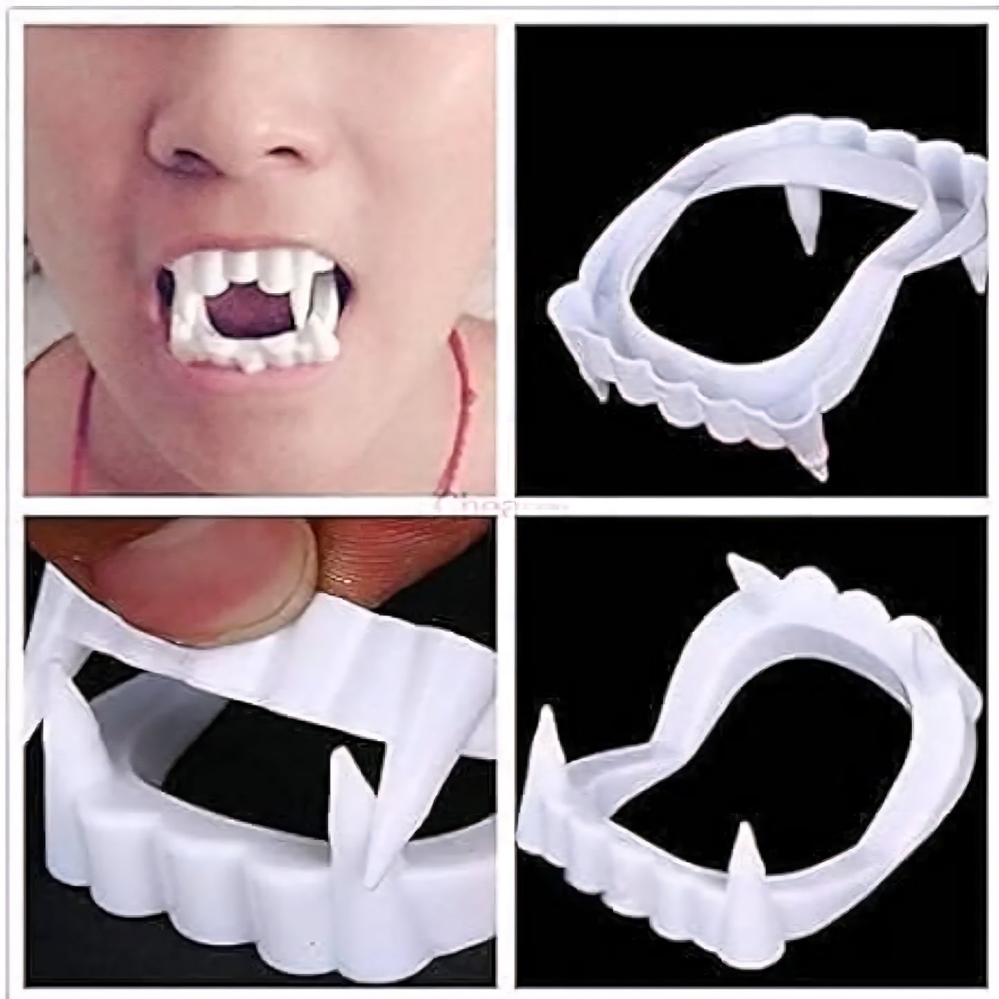 Vampire Teeth for All Ages for Halloween Party, Theme Party Novelty Practical Jokes and Trick Toys
