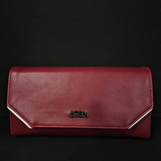 Leather Thin Slim Wallets for Women with magnetic Button