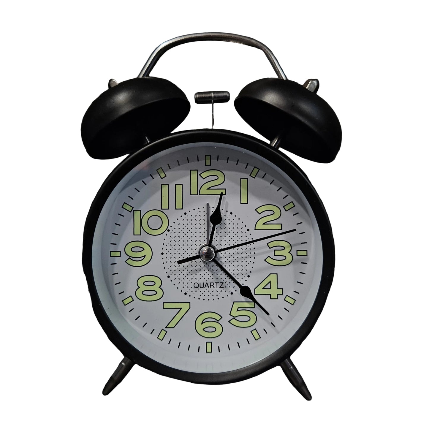 Cute Small Clock with Loud Bell Alarm, Stylish Mini Table Clock for Kids Boys Girls Students Heavy Sleepers Study Table