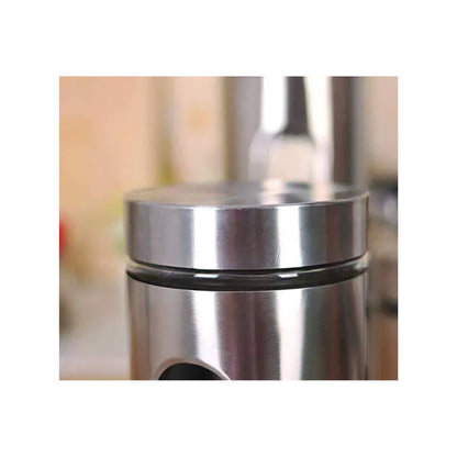 Airtight Glass Jar Food Storage Container with Stainless Steel