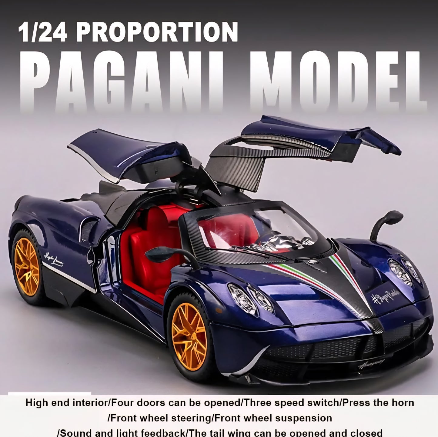 Exclusive Alloy Metal Pull Back Die-cast Car Model with Sound Light Mini Auto Toy for Kids Metal Model Toy Car with Sound and Light