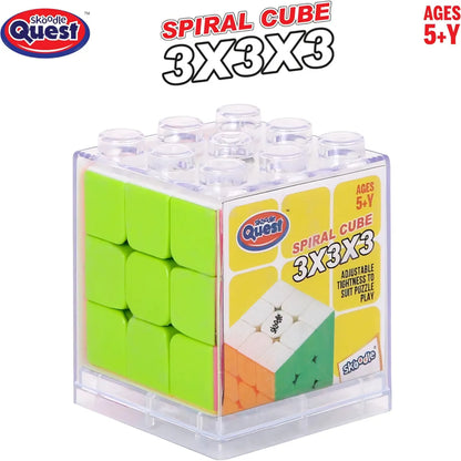 Cube with Transparent Case| Fast & Smooth Speedcube Puzzle | Stress Buster & Brain Teaser for Kids & Adult | Anti-Pop & Durable