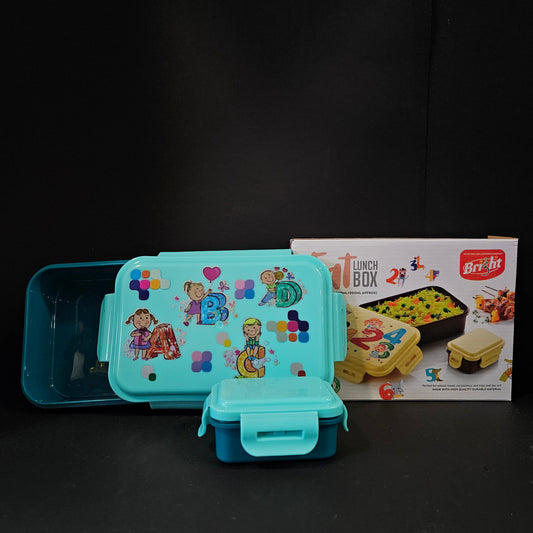 Bright Eat lunch Box with approx 1000ml & 200ml Capable 2 Boxes Perfect for kids return gifts