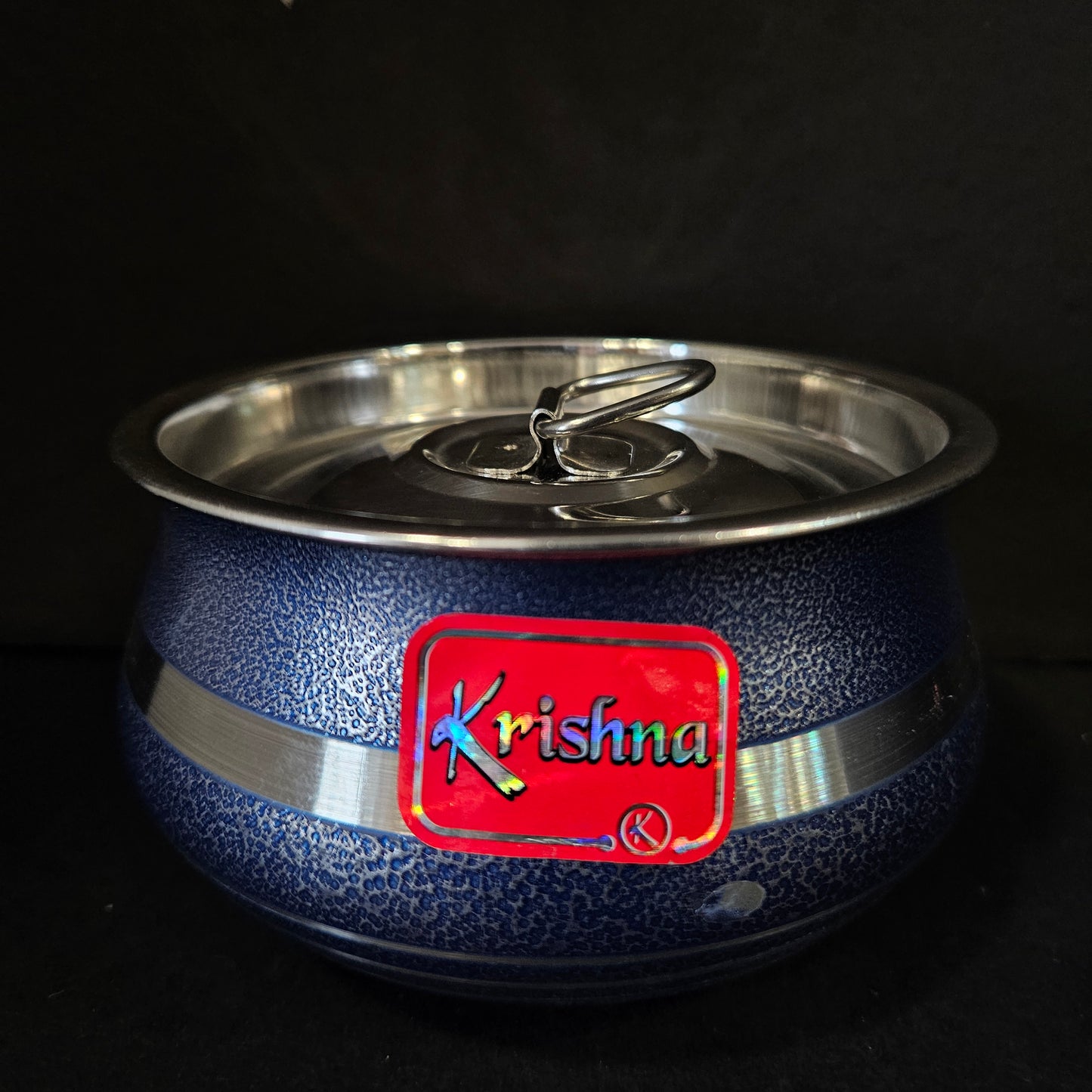 Stainless Steel Heavy Bottom Patila Heavy Cook and Serve Cookware Pots Container Bowl with lid