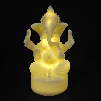 Ganesha lighting Sculptures Figurines Home Garden Decoration Lucky Gift Statue