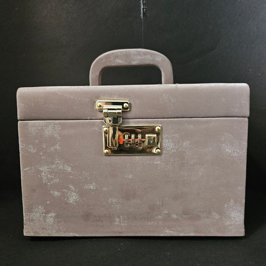 Jewellery Box For Women,Portable Travel Jewellery Organiser Box Small Jewellery Box Organiser For Ring,Earrings & Bracelet with number locking