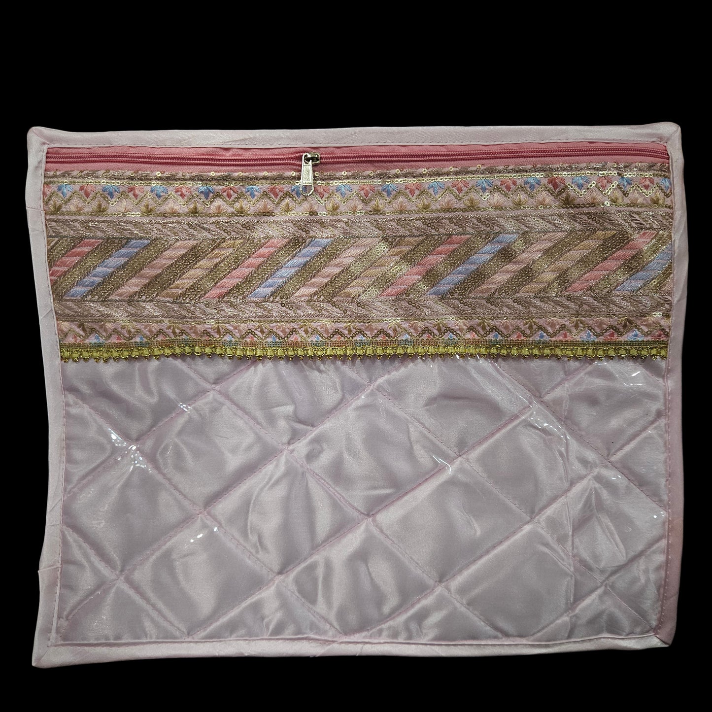 Classy Designer Zipper Saree storage bag
