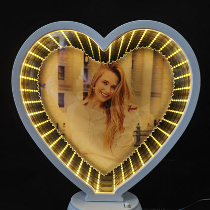 Diamond Heart Photo Frames With warm Light For Gifts,Home Deccor Special Ocassion