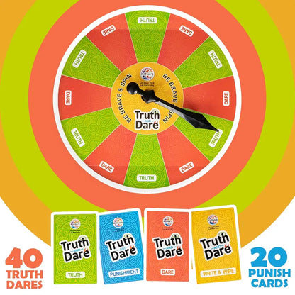 Ratna's Truth & Dare Party Board Game Picnic Family Games for Kids & Adults