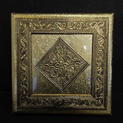 Handicraft Wooden Box Meenakari Rajwadi Hathi Oxidized 4 Section Box for DryFruits Mukhwas Chocolates Diwali Festival Marriage Return Gift