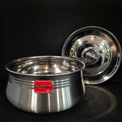 Stainless Steel Round storage box design with lid perfect for Return gifting purpose