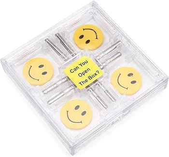 Brain lock move the Pins to open the lid a mind locking puzzle for 7 years above age
