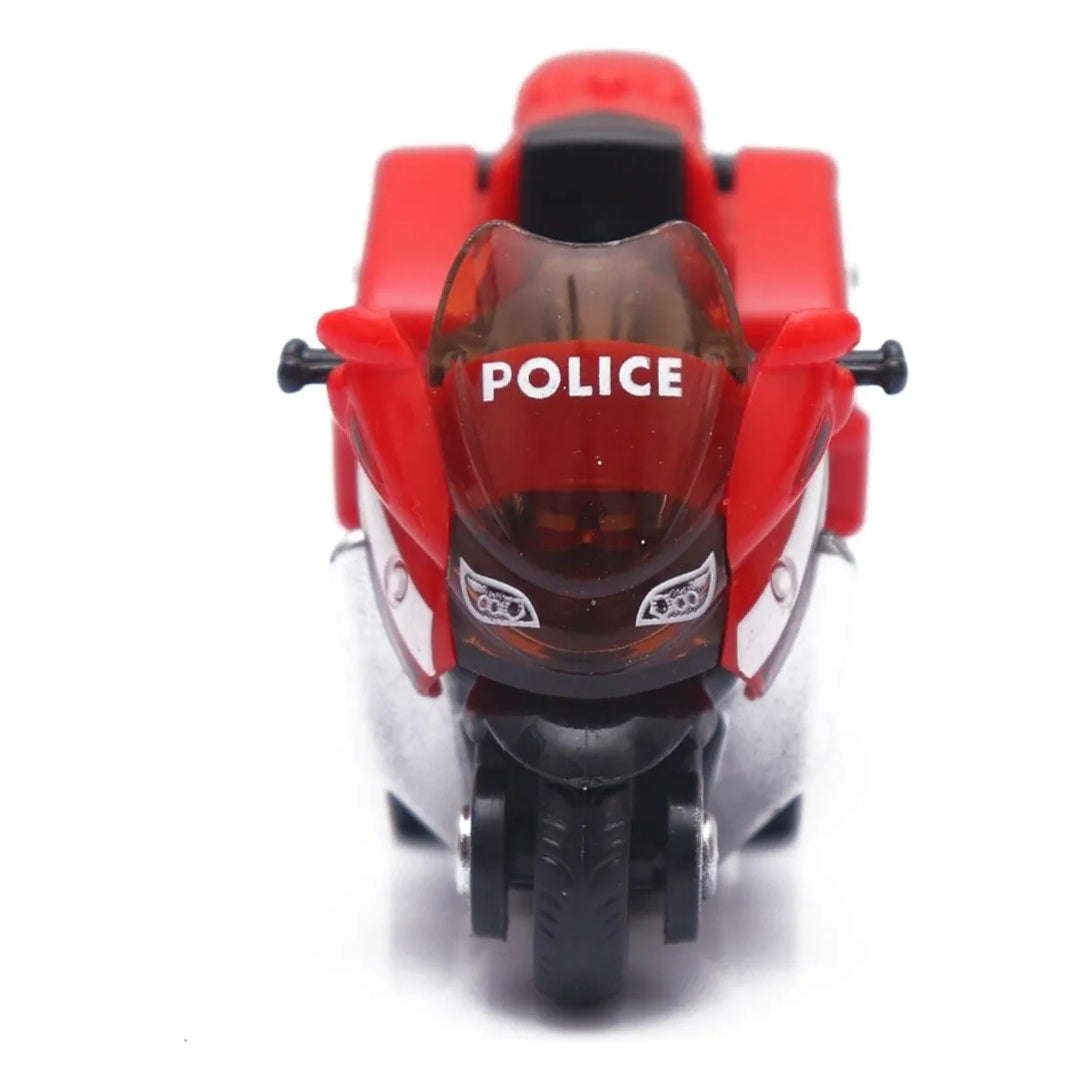 Metal Die-Cast Police bike perfect for kids return gifting