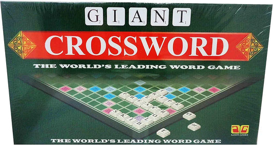 Crossword Board Game with Alphabet Tiles and Score Board