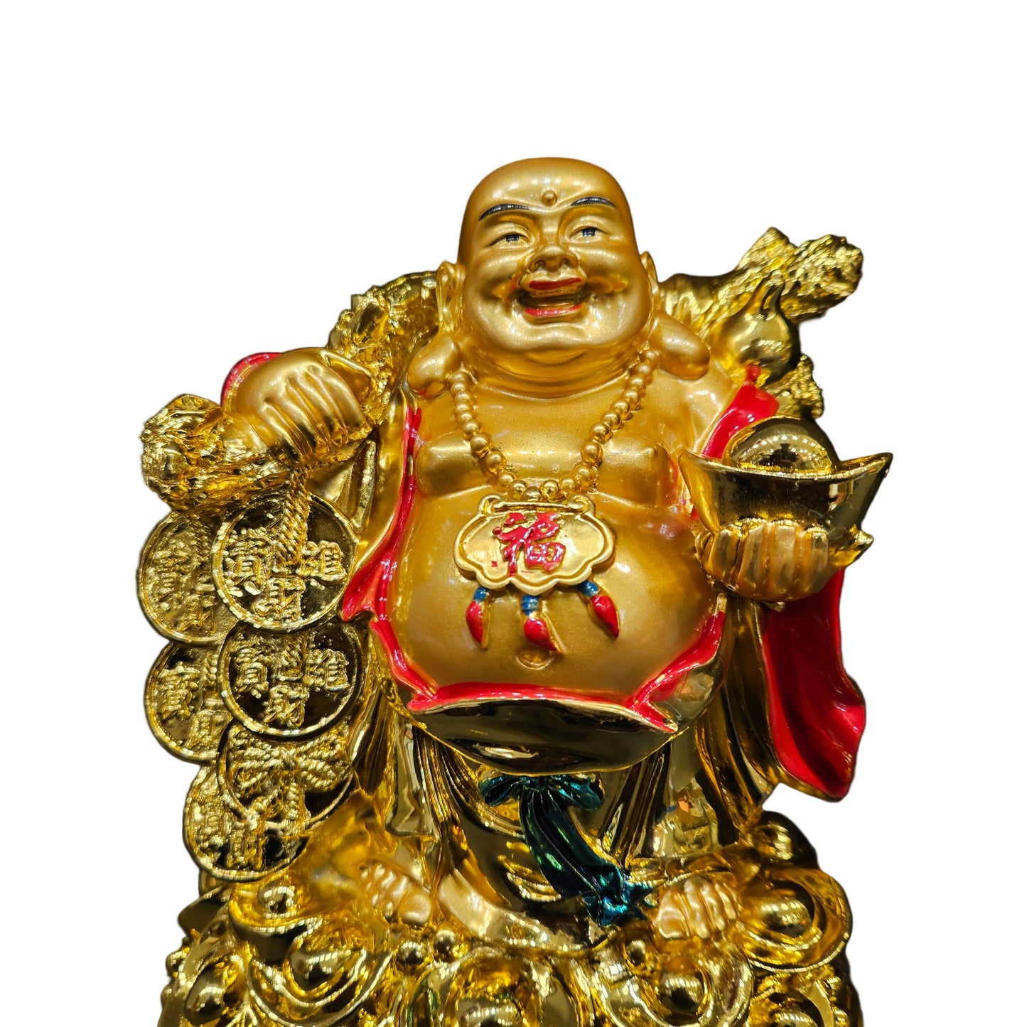 Handcrafted Resine Little Laughing Buddha Monk Sculpture | Showpiece for Home Décor and Office