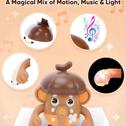 Hazelnut Elephant Dancing & Lighting Musical Battery Operated Toy for kids
