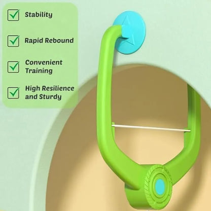 Kids Hanging Tennis Ball Game Set with Paddles, Indoor Outdoor Sports Training Toy