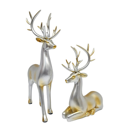 Decorative Showpiece Ornament Home Elk Decoration Tabletop Deer Adornment Tabletop for home/Office Decoration