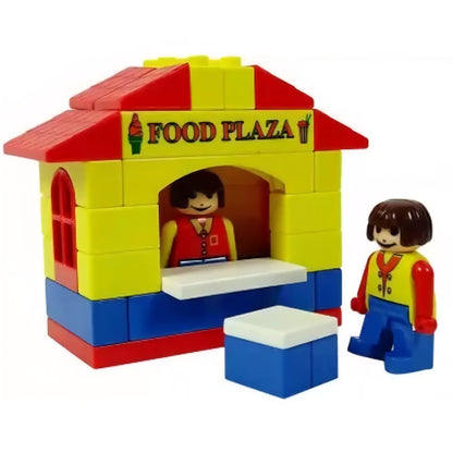 Food Plaza Building Blocks Game/Imagine & Develop Their Logical Thinking and Cognitive Reasoning Skills for Kids Boys Girls