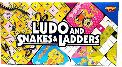 Classic Ludo & Snakes and Ladders Classic Board Game mini Family Fun and Party Game for Kids/Children