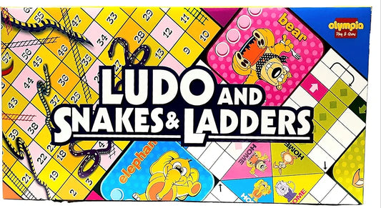 Classic Ludo & Snakes and Ladders Classic Board Game mini Family Fun and Party Game for Kids/Children