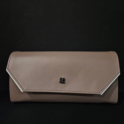 Leather Thin Slim Wallets for Women with magnetic Button
