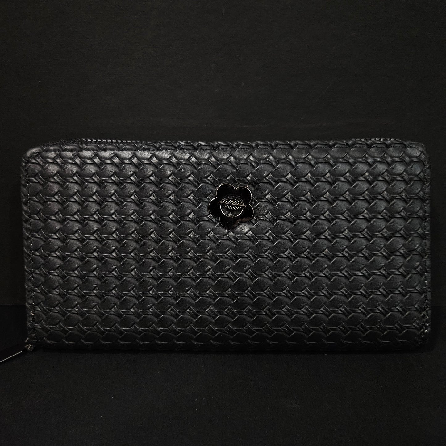 Leather Thin Slim Wallets for Women with Zipper