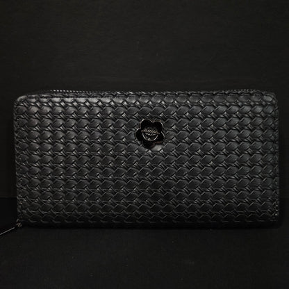 Leather Thin Slim Wallets for Women with Zipper