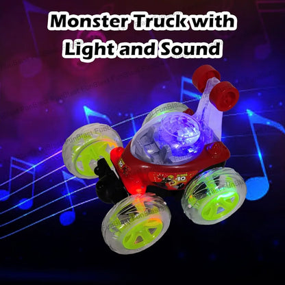 Remote Control Car Toys for Kids, Monster Toy Truck, Friction Power Rock Crawler Toys for Kids Boys & Girls, 360 Degree Stunt Toy Vehicles for 3+ Year Old Boys