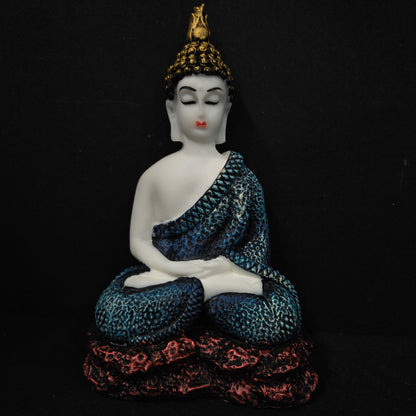 Polyresin Sitting Buddha Idol Handcrafted Statue Showpiece for HomeDecor,Living Room Decoration Gift Items