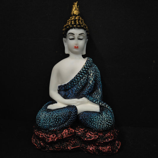 Polyresin Sitting Buddha Idol Handcrafted Statue Showpiece for HomeDecor,Living Room Decoration Gift Items